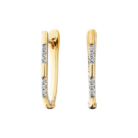 Diamonds Hoop Earrings