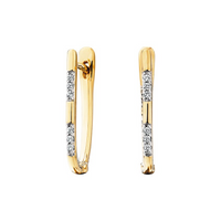Diamonds Hoop Earrings