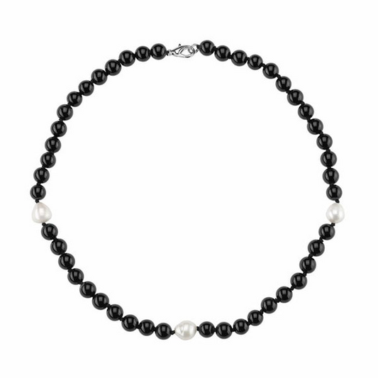 Pearls Black Onyx and Strand