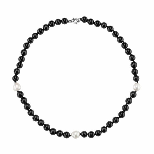 Pearls Black Onyx and Strand
