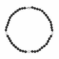 Pearls Black Onyx and Strand