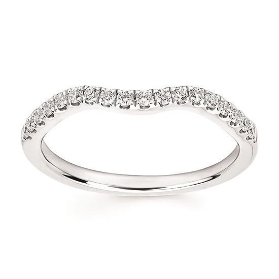 1-1/4cttw Modern Woven Wedding Set in 14 Karat White and Rose Gold