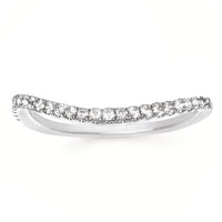 1-7/8cttw Modern Freeform Wedding Set in 14 Karat White Gold