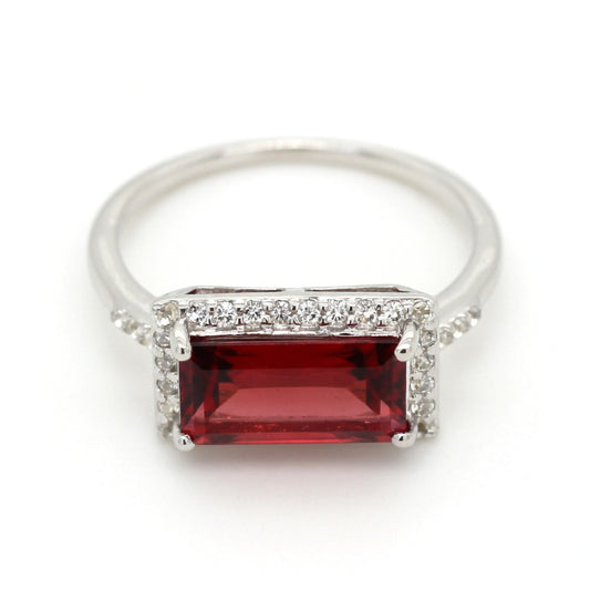 Garnet East-West Ring