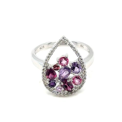 Amethysts Cluster Ring