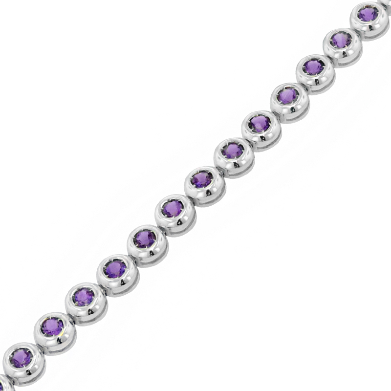 Amethysts Link Bracelet