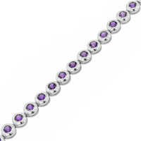Amethysts Link Bracelet
