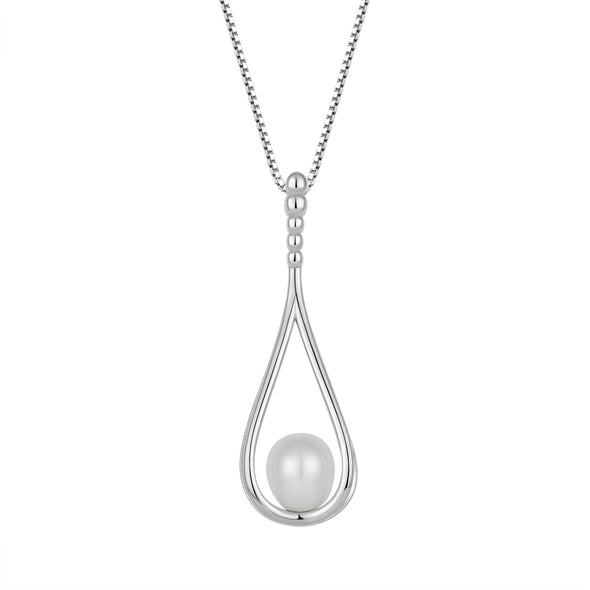 Pearl Hidden Bail Pendant