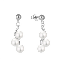 Pearls Free Form Earrings