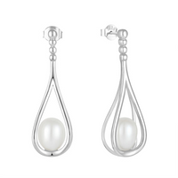 8mm Pearls Dangle Earrings