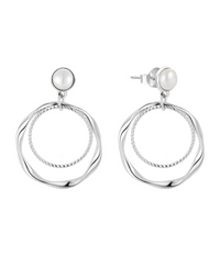 Pearls Geometric Earrings