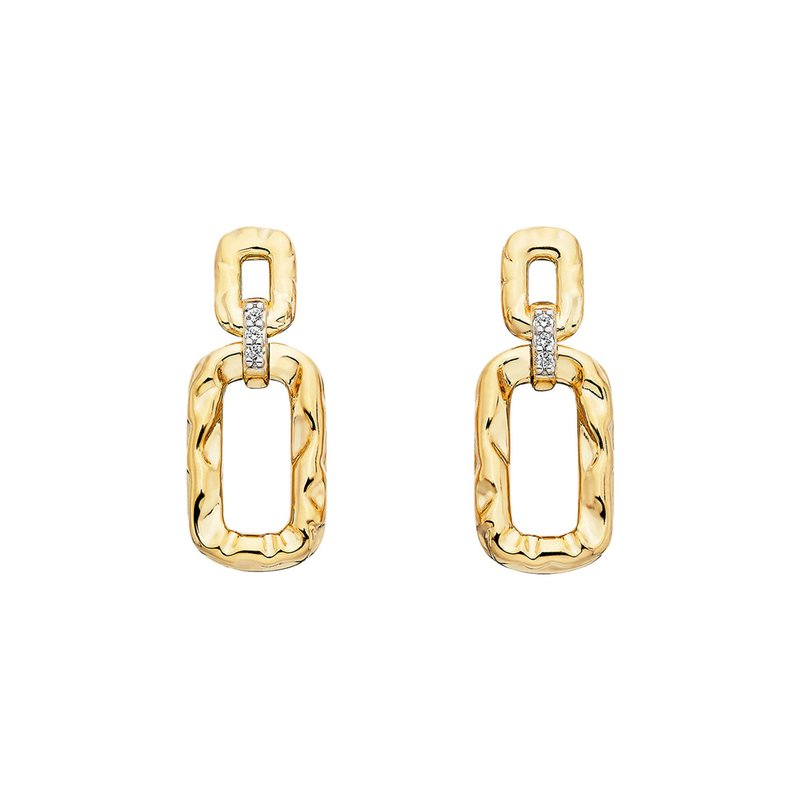 Round Sapphires Drop Earrings