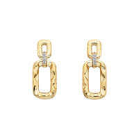 Round Sapphires Drop Earrings