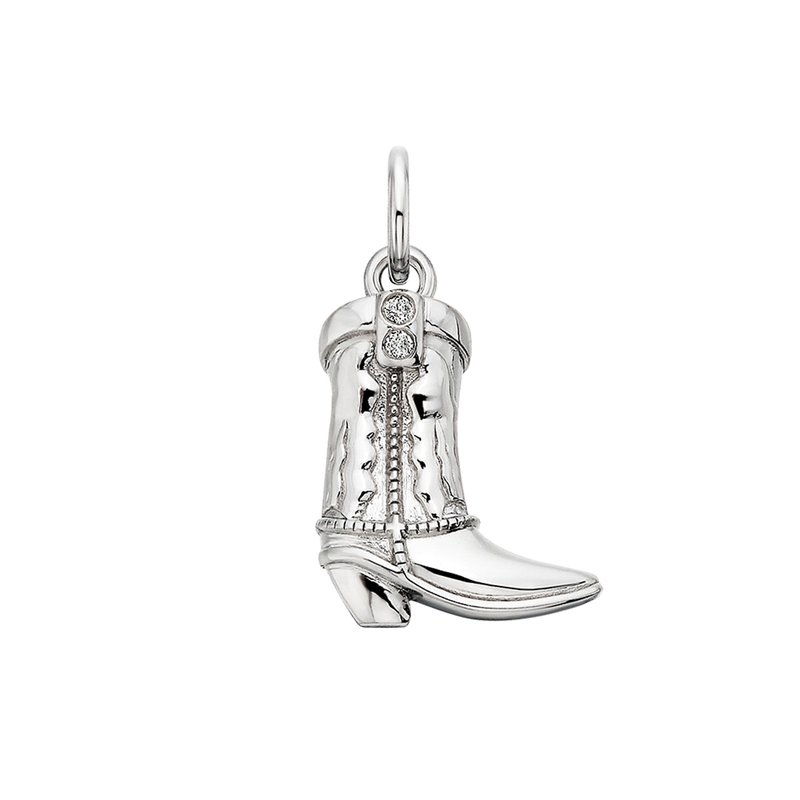 Sterling Silver Cowboy Boot Charm