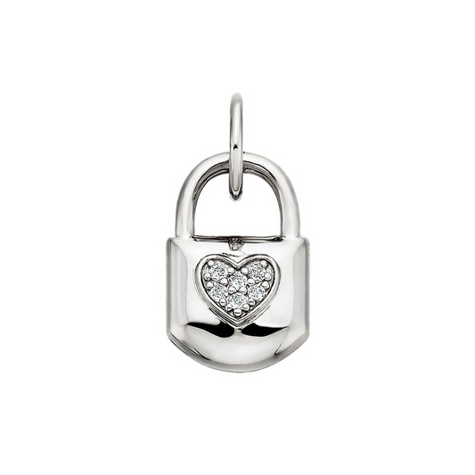 Sterling Silver Lock Charm