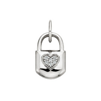 Sterling Silver Lock Charm