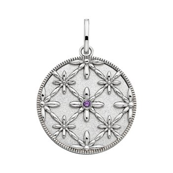 Sterling Silver Damask Star Charm