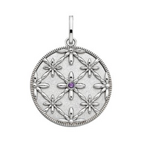 Sterling Silver Damask Star Charm