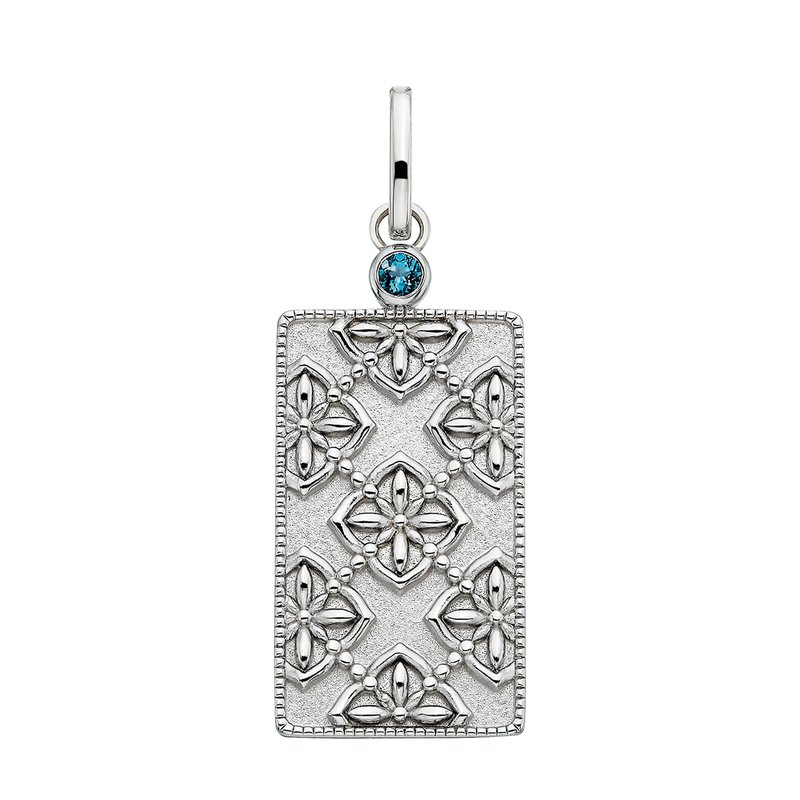 Sterling Silver Damask Charm