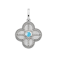 Sterling Silver Quatrefoil Charm