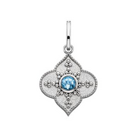 Sterling Silver Quatrefoil Charm