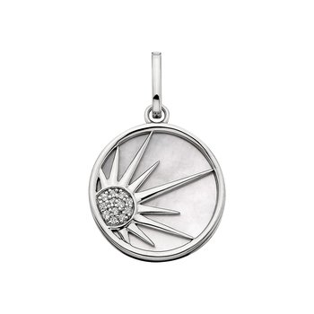 Sterling Silver Rising Sun Charm