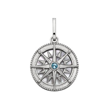 Sterling Silver Compass Charm