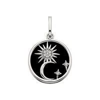 Sterling Silver Sun and Moon Celestial Charm