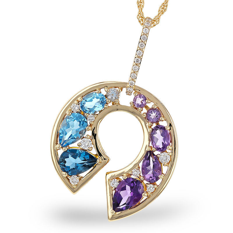 Colored Stone Pendant