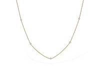 1/4 Cttw. Diamonds Station Necklace