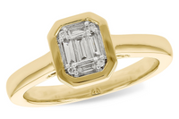 1/7cttw Vintage Inspired Mosaic Fashion Ring in 14 Karat White Gold