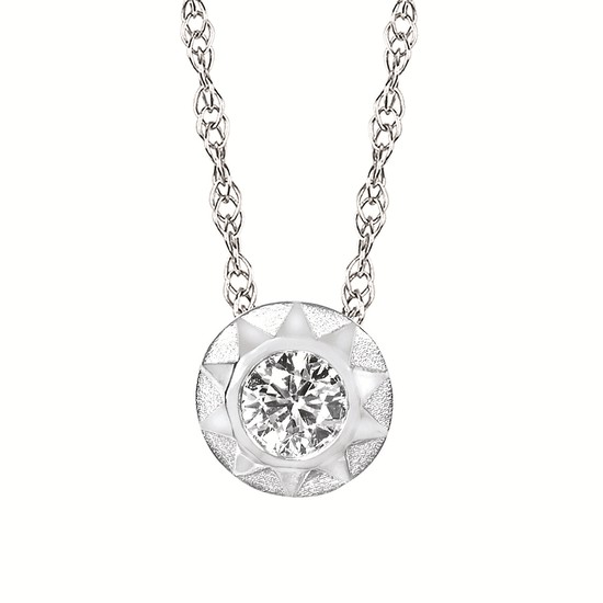 LAB Diamond Silver Pendant