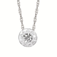 LAB Diamond Silver Pendant