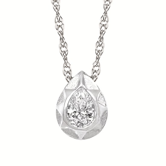 LAB Diamond Silver Pendant