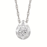 LAB Diamond Silver Pendant