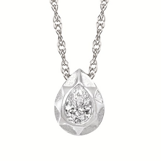 LAB Diamond Silver Pendant