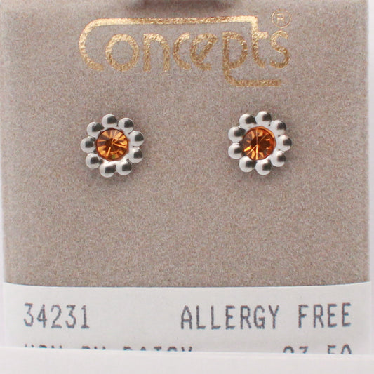 Surgical Stainless Steel November Daisy Stud