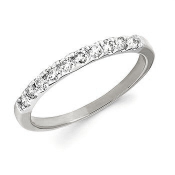0.25cttw Diamond Fishtail Anniversary Ring