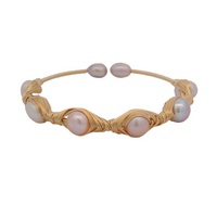 Pearls Wire Wrapped Bracelet