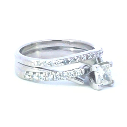 0.51CT Diamond Ring Wedding Set