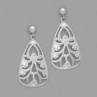 Surgical Stainless Steel Filigree Drop