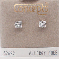 Surgical Stainless Steel Cubic Zirconia Stud