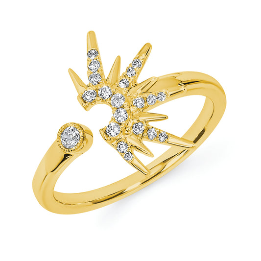 Round Brilliant Diamonds Celestial Fashion Ring