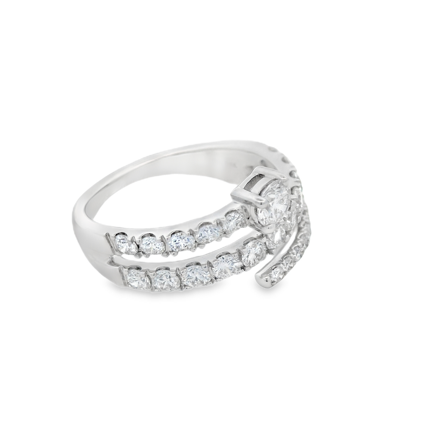 1-1/4 Cttw. Bypass LAB Diamond Ring