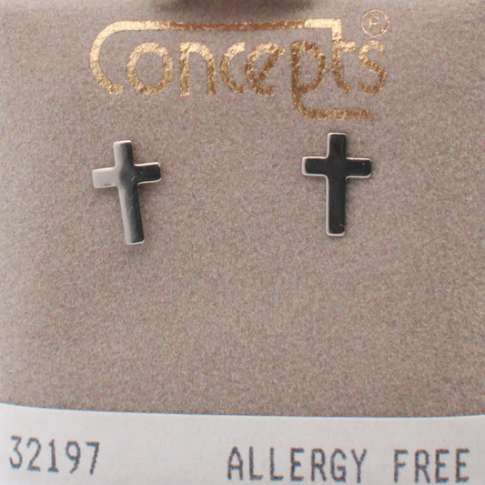 Surgical Stainless Steel Baby Cross Stud