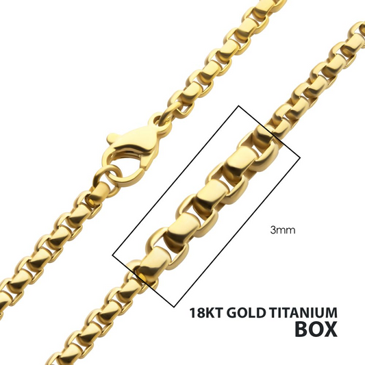 Titanium Box 3mm 22"