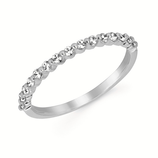 0.25cttw Diamond Two Prong Anniversary Ring