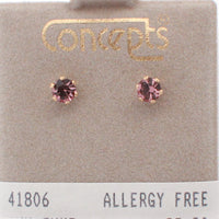 24K Gold Plated Surgical Stainless Steel June Stud