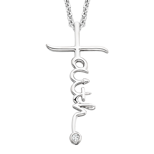 Diamond Hidden Bail Pendant