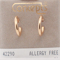 24K Gold Plated Surgical Stainless Steel Hoop